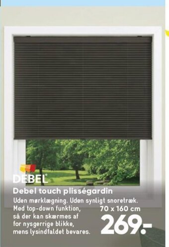 Bilka Debel Debel Touch Plisségardin tilbud