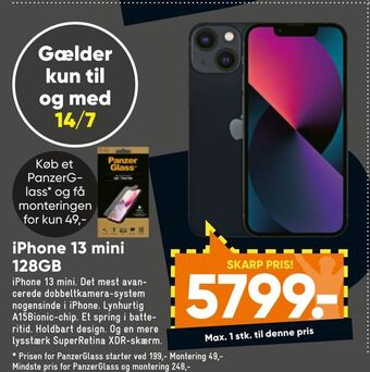 Bilka iPhone 13 mini 128GB tilbud