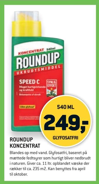 XL-BYG Roundup koncentrat tilbud