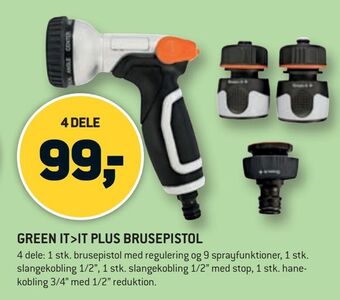 XL-BYG GREEN IT>IT PLUS BRUSEPISTOL tilbud