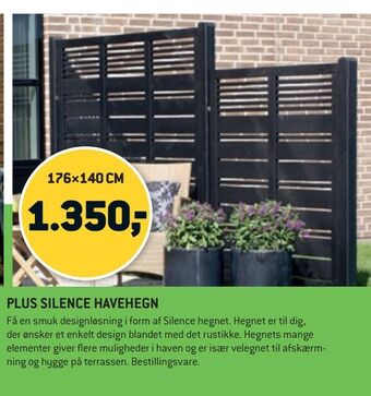 XL-BYG Plus silence havehegn tilbud