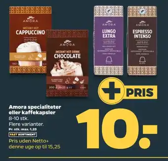 Netto Amora kaffekapsler tilbud
