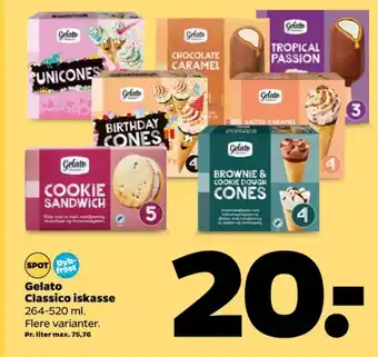 Netto Gelato classico ispinde tilbud