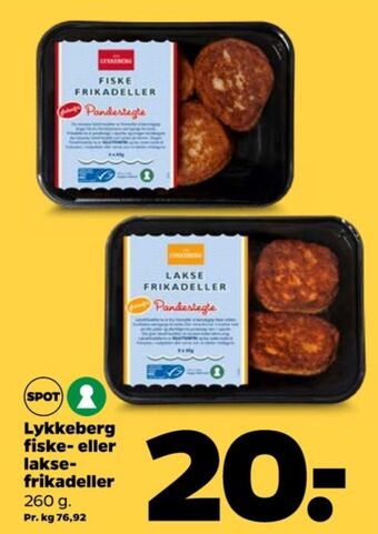 Netto Lykkeberg fiskefrikadeller tilbud