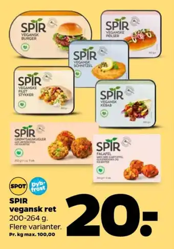 Netto Spir vegetarmad tilbud