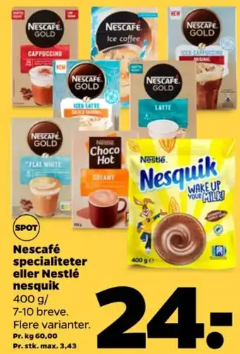 Netto Nescafe kaffedrikspulver tilbud