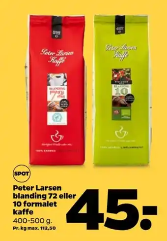 Netto Blanding 10 kaffe formalet tilbud