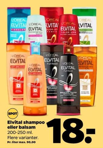 Netto Elvital shampoo tilbud