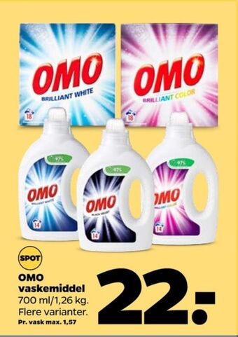 Netto Omo vaskepulver tilbud