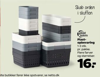 Netto Plast team opbevaringskurv tilbud
