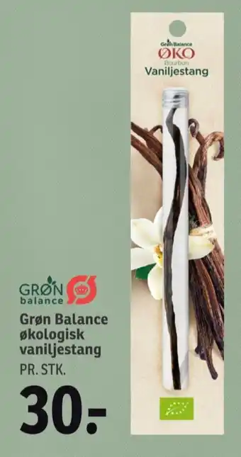 Grøn balance vaniljestang