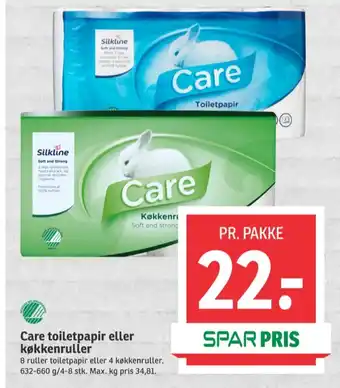 SPAR Care køkkenrulle tilbud