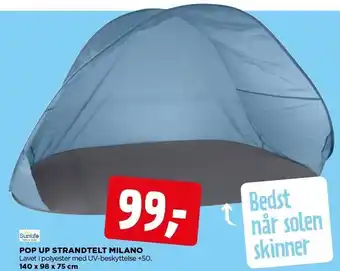 jem & fix Pop up strandtelt tilbud