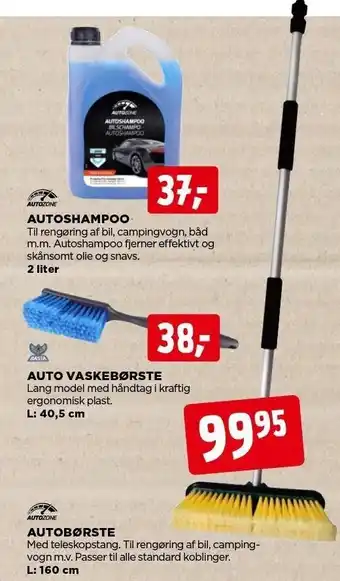 Autoshampoo, auto vaskebørste el. autobørste