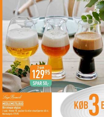 Imerco Birrateque ølglas tilbud