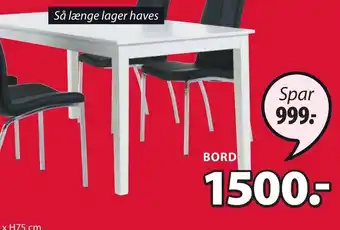 JYSK Nordby Bord tilbud