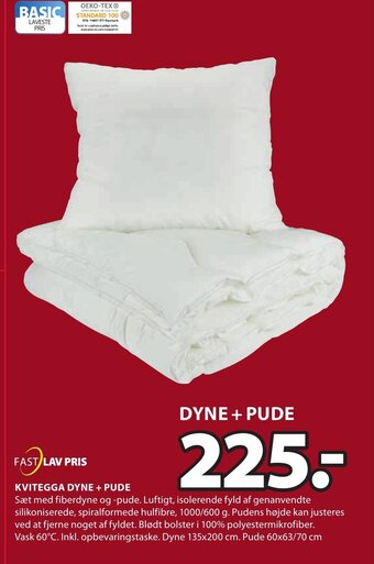 JYSK Kvitegga Dyne +pude tilbud