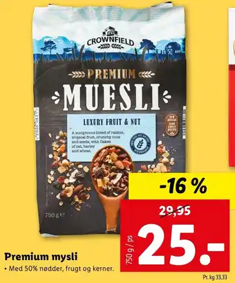 Lidl Premium Mysli tilbud