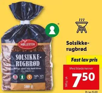 Lidl Solsikke Rugbrød 500 g tilbud