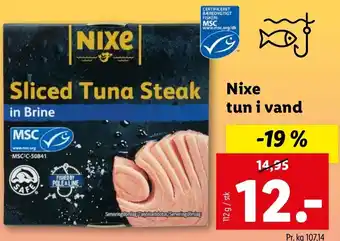 Lidl Nixe Tun I Vand 112 g tilbud