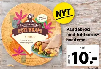 Lidl Pandebrød Med Fuldkorns Hvedemel 280 g tilbud