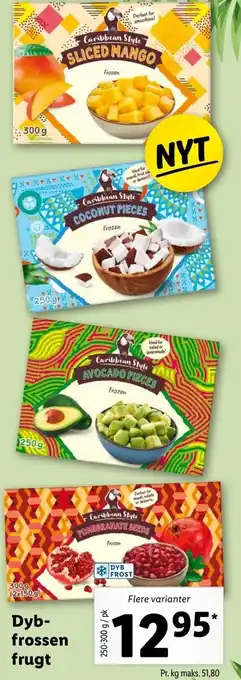 Lidl Dybfrossen Frugt 250-300 g tilbud