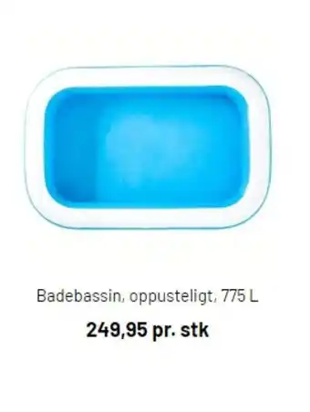 Badebassin Oppusteligt 775L