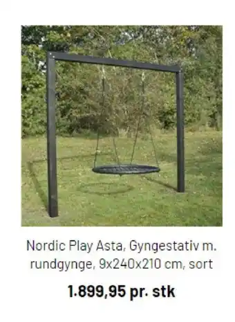 Nordic Play Asta Gyngestativ m Rundgynge 9x240x210cm