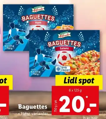 Lidl Baguettes 750 g tilbud