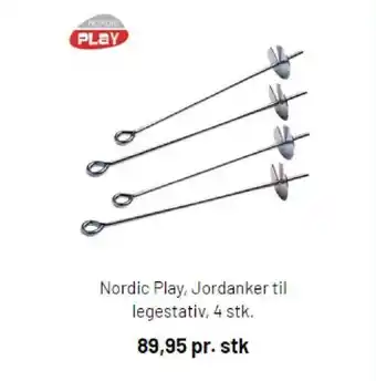 Silvan Nordic Play Jordanker Til Legestativ 4stk tilbud