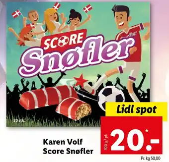 Lidl Karen Volf Score Snøfler 400 g tilbud