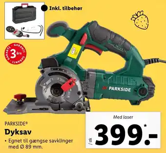 Lidl Parkside Dyksav tilbud