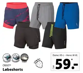 Lidl Crivit Løbeshorts tilbud