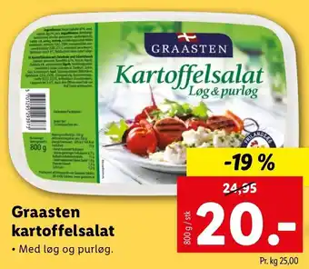 Lidl Grassten Kartoffelsalat 800 g tilbud