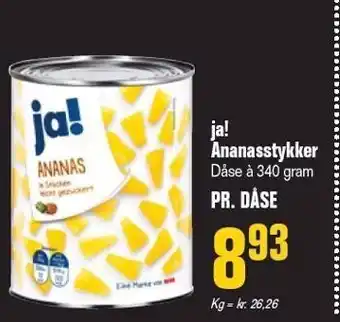 Otto Duborg Ananasstykker tilbud