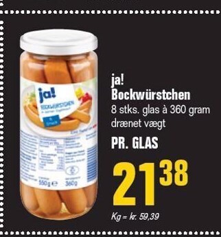 Poetzsch Padborg ja! Bockwürstchen tilbud