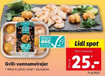 Lidl Grill Vannameirejer 150 g tilbud