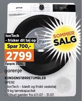 Power Kondenstørretumbler tilbud