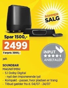 Power Soundbar tilbud