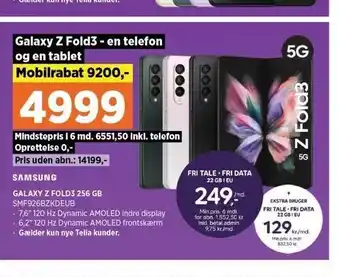 Power GALAXY Z FOLD3 256 GB tilbud