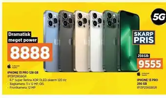 Power IPHONE 13 PRO 128 GB EL. IPHONE 13 PRO 256 GB tilbud