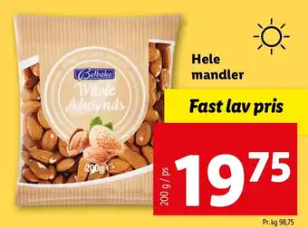Lidl Hele Mandler 200 g tilbud
