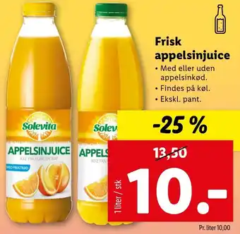 Lidl Frisk Appelsinjuice tilbud