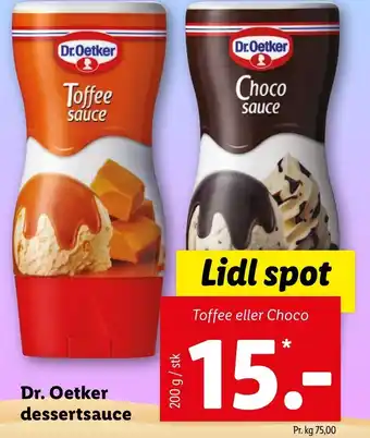 Lidl Dr.Oetker Dessertsauce 200 g tilbud