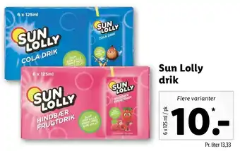 Lidl Sun Lolly Drik 125 ml tilbud