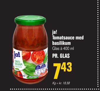 Otto Duborg ja! Tomatsauce med basilikum tilbud