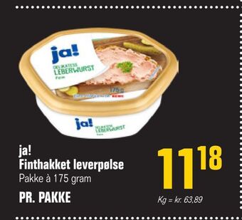Otto Duborg ja! Finthakket leverpølse tilbud