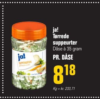 Otto Duborg ja! Tørrede suppeurter tilbud
