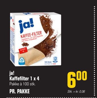 Otto Duborg ja! Kaffefilter 1 x 4 tilbud