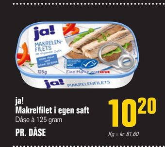 Poetzsch Padborg ja! Makrelfilet i egen saft tilbud